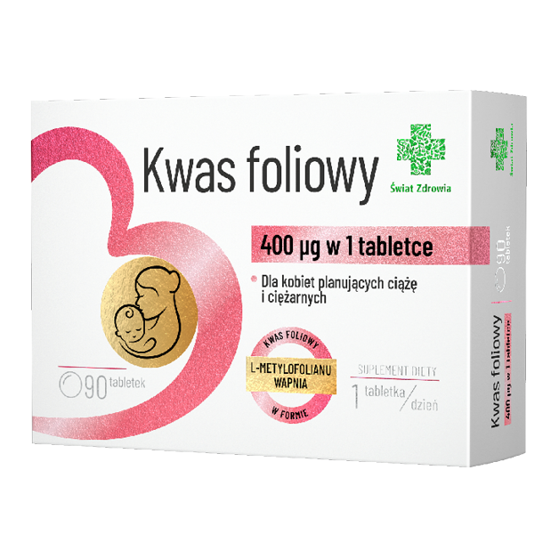 Kwas foliowy - opakowanie produktu