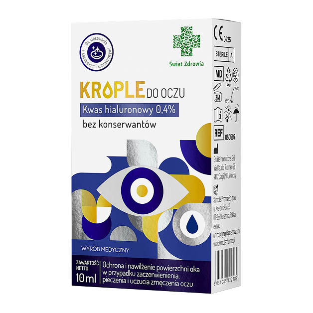 Krople do oczy z kwasem hialuronowym 0,4%